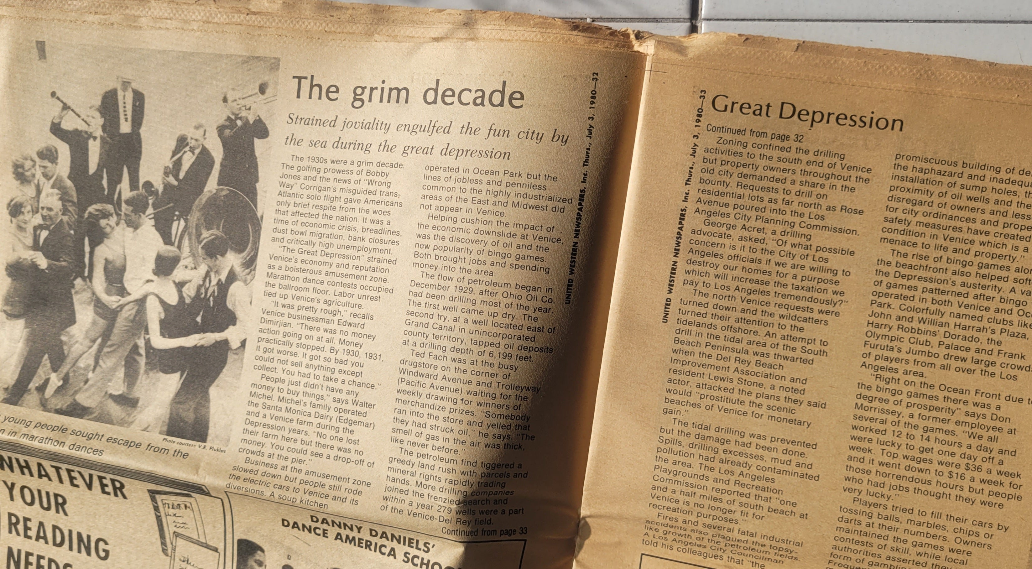 1980 Evening Outlook Newspaper Special: 75th Anniversary Venice of America