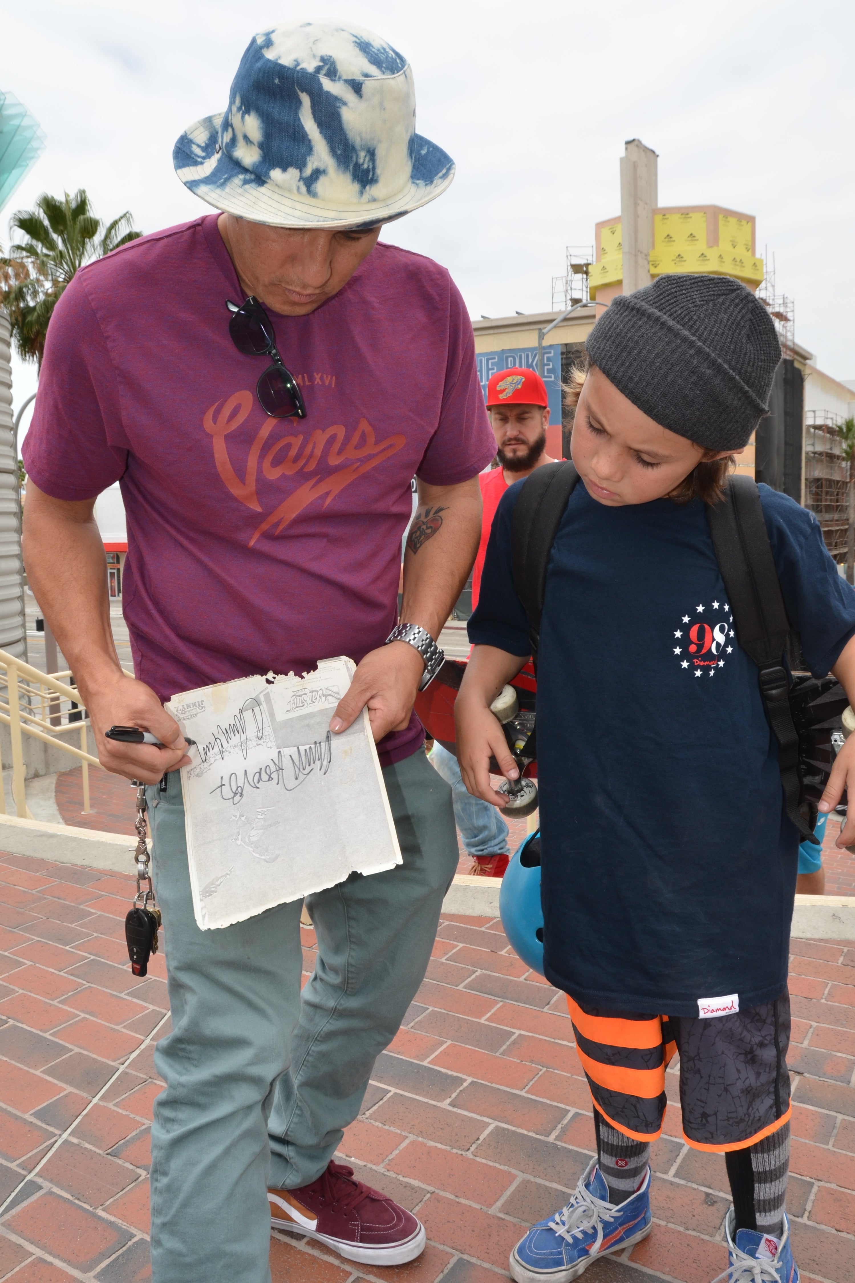 Vintage 1987 Christian Hosoi Double Autographed Photo - SIGNED in 1987 & 2015