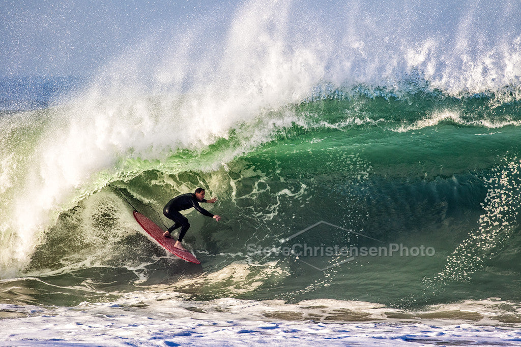 Winter Swell - Metal Print by Steve Christensen Photo