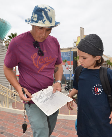 Vintage 1987 Christian Hosoi Double Autographed Photo - SIGNED in 1987 & 2015
