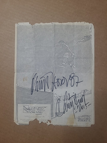 Vintage 1987 Christian Hosoi Double Autographed Photo - SIGNED in 1987 & 2015