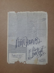 Vintage 1987 Christian Hosoi Double Autographed Photo - SIGNED in 1987 & 2015