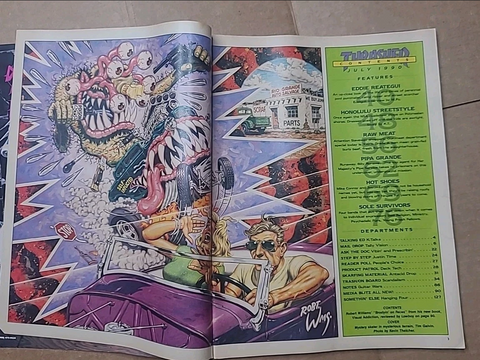 THRASHER SKATEBOARD MAGAZINE July 1990 Eddie Reatagui Robert Williams Hawaii