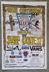 Venice SURF-A-THON 2005 Surf Contest poster 18"x 12"