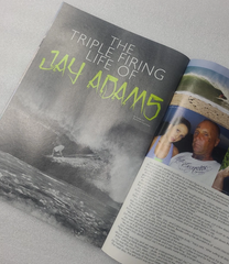 Drop Zone LA Surf Magazine - Nov 2014 - Jay Adams "Triple Firing" Tribute & Paddleout