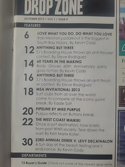 Drop Zone LA Surf Magazine - October 2013 - MSA, Body Glove Party