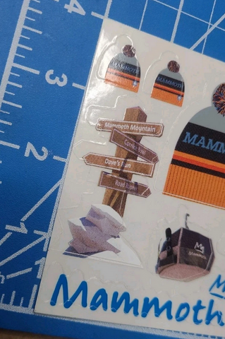 Mammoth Mountain Sticker Sheet - 12 Stickers