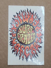 Vintage Surf Crazed Comics STICKER