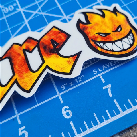 Vintage Original Spitfire Wheels Sticker 8"