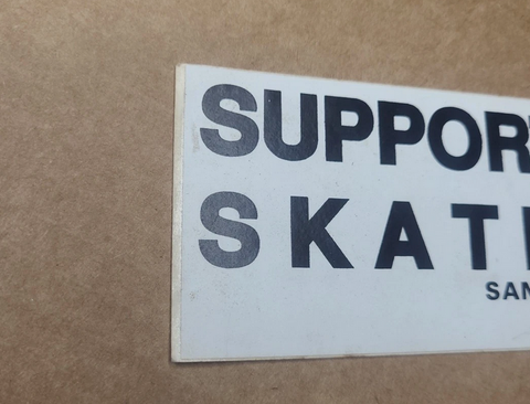 Vintage 1980’s Santa Cruz Support Your Local Skateboarder Sticker
