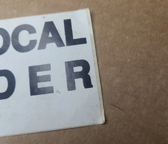 Vintage 1980’s Santa Cruz Support Your Local Skateboarder Sticker