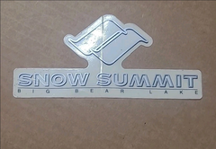 Vintage Snow Summit Big Bear Lake Clear Sticker Decal - 6.5"