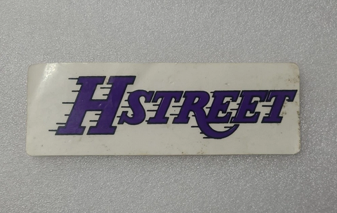Vintage 1980’s H Street Skateboard Sticker - Authentic