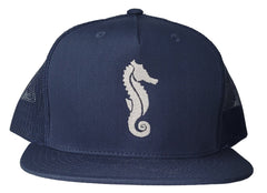 Seahorse Embroidered Trucker Hat