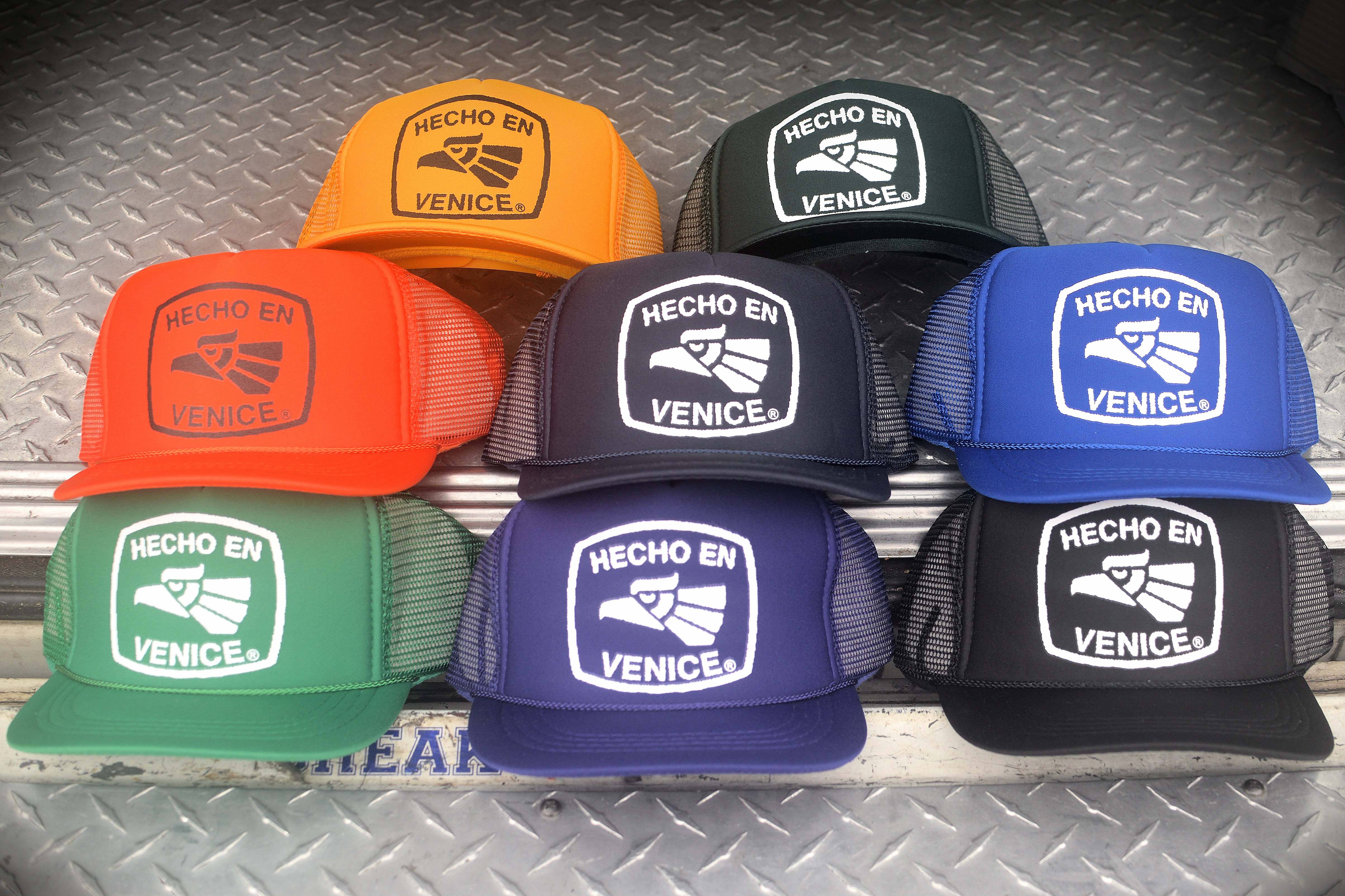 Hecho en Venice Youth Trucker Hat Green