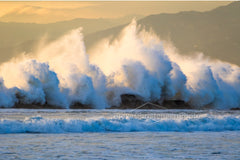 Breakwater - Metal Print by Steve Christensen Photo