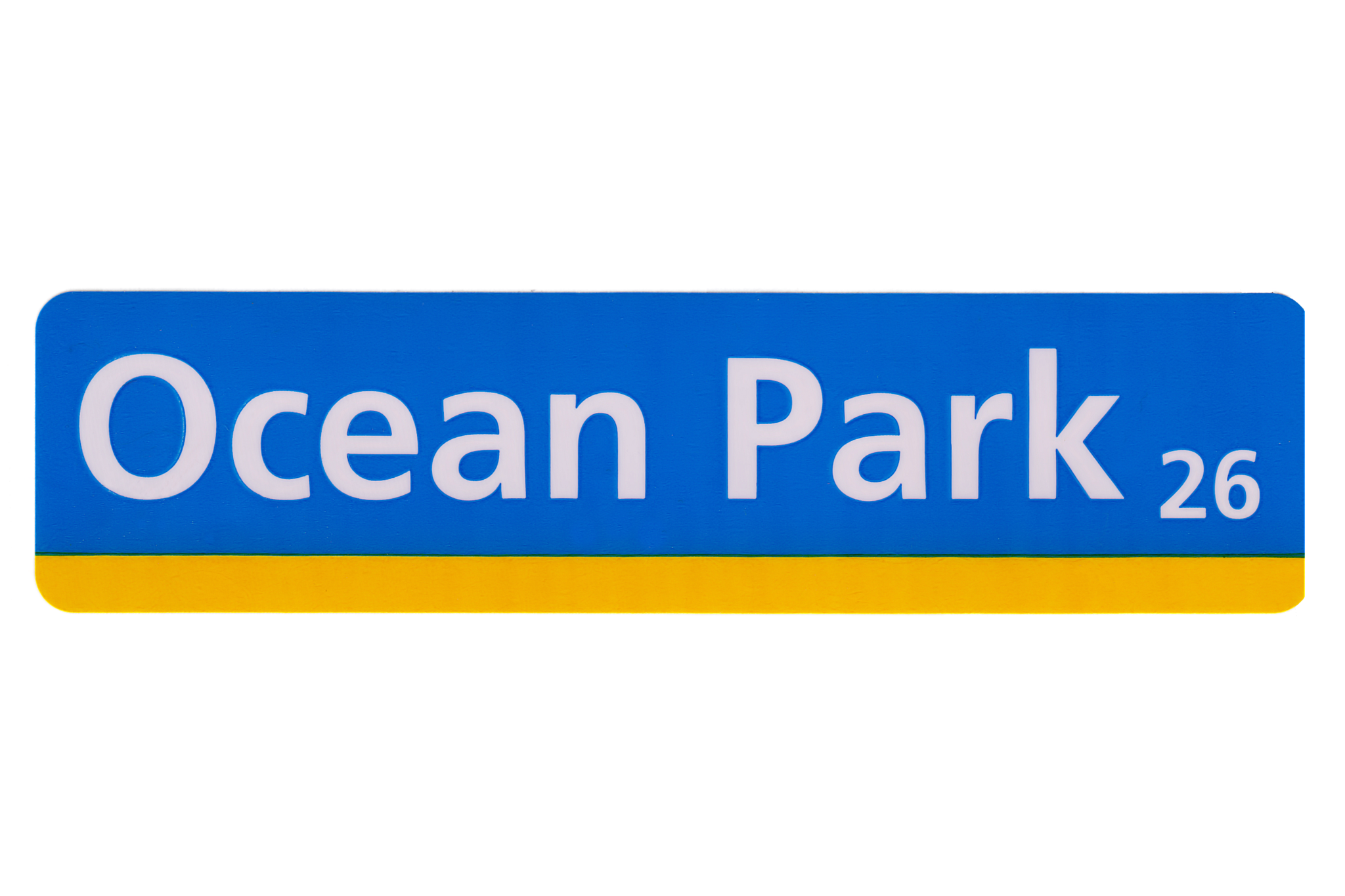 OCEAN PARK STREET SIGN STICKER