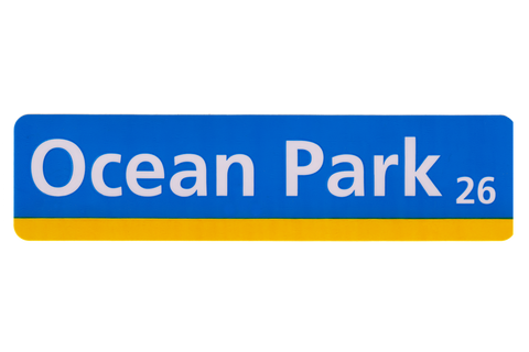 OCEAN PARK STREET SIGN STICKER